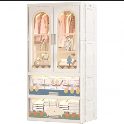 خزانة للأطفال بتصميم عصري سهل الطوي مصنوعه من البلاستيك R-5